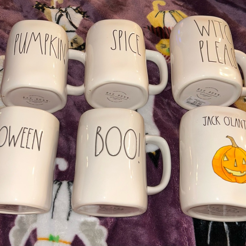 NEW Rae Dunn Halloween Mug Collection - White and Orange